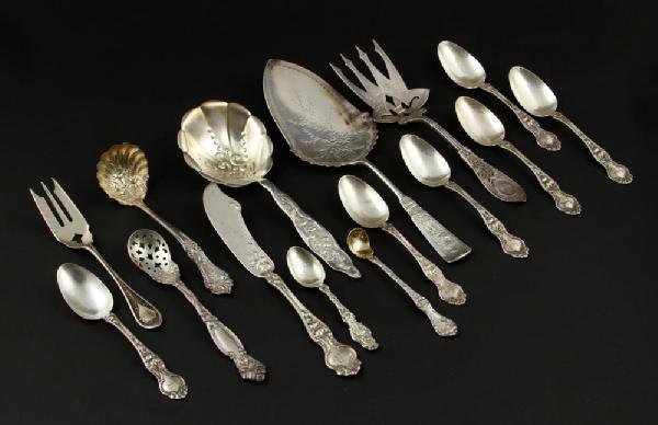 Appraisal: - Lot of Victorian Sterling Pieces Lot of Victorian sterling