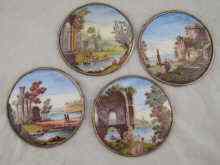 Appraisal: Four roundels of classical scenes enamelled on copper each cm