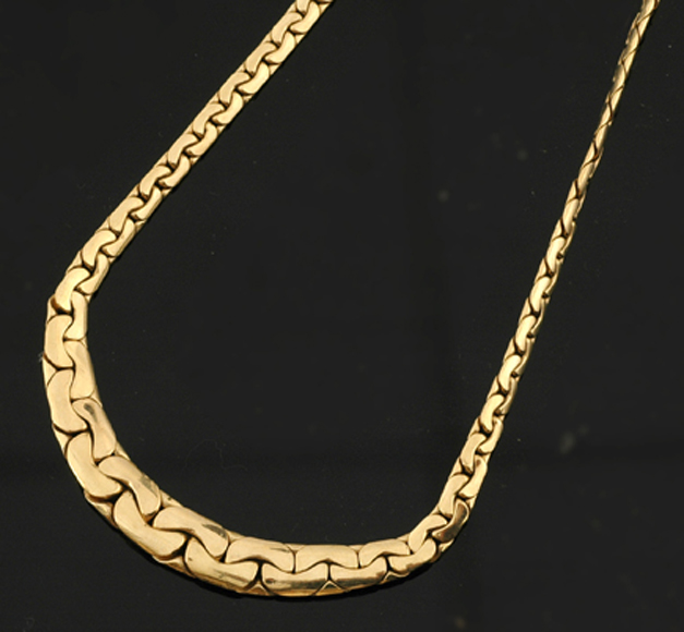 Appraisal: CT GOLD FANCY LINK CHAIN WEIGHING APPROXIMATELY GMS