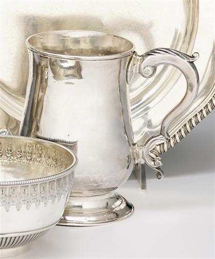 Appraisal: George IV sterling silver tankard charles hollinshed london Baluster form