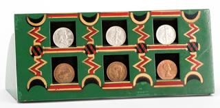 Appraisal: T J Crawford's Coin Rack T J Crawford s Coin