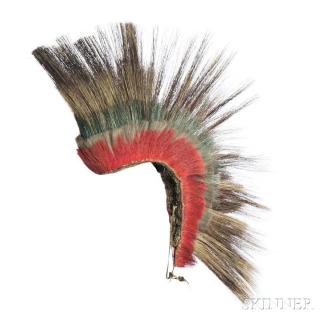 Appraisal: Plains or Prairie Porcupine Quill and Deer Hair Roach c