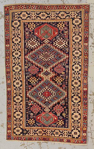 Appraisal: A Shirvan rug Caucasus late th century size approximately ft