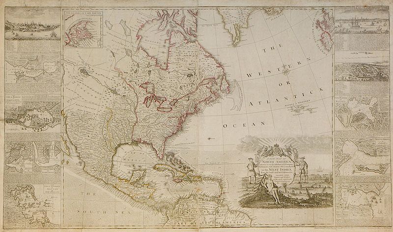 Appraisal: William and Cluer Dicey - Map of North America Willam