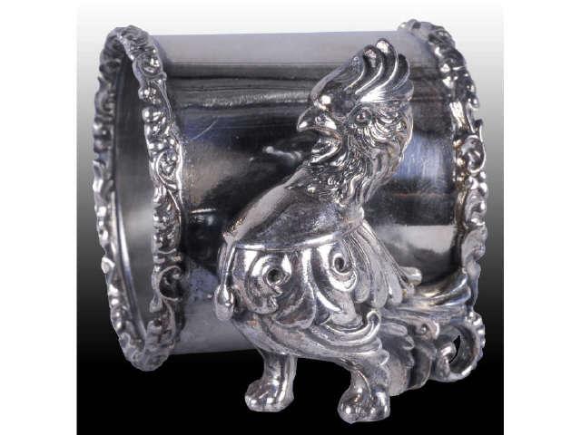 Appraisal: Cockatoo Bird Figural Napkin Ring Description No base No manufacturer's