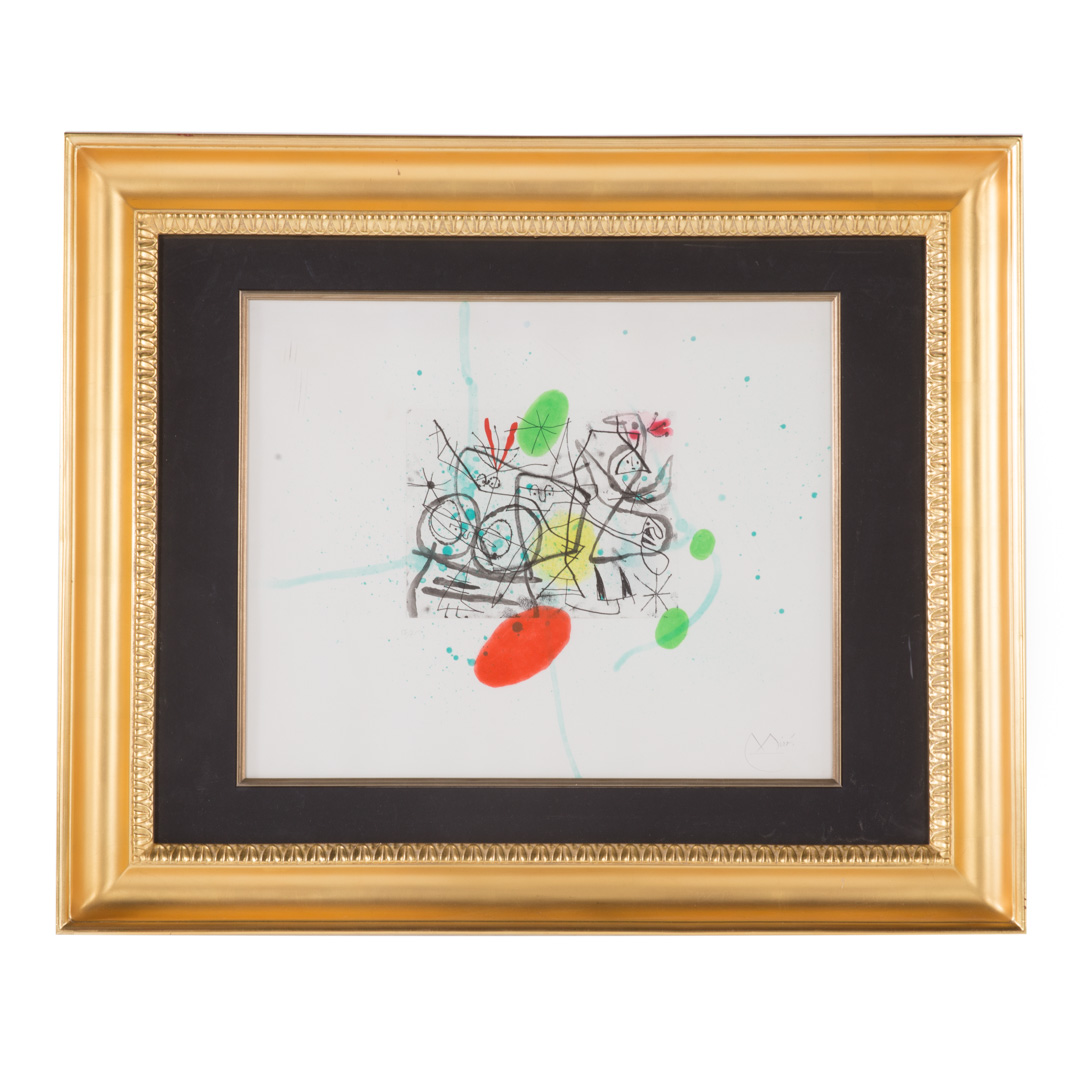 Appraisal: Joan Miro Preparatifs d'oiseaux lithograph Spanish - Ed signed Miro