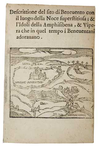 Appraisal: PIPERNO PIETRO Della Superstitiosa Noce di Benevento Tratatto Historico Half-page