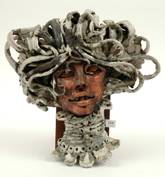 Appraisal: Greg Irvine born Head of a Woman terracotta cm height