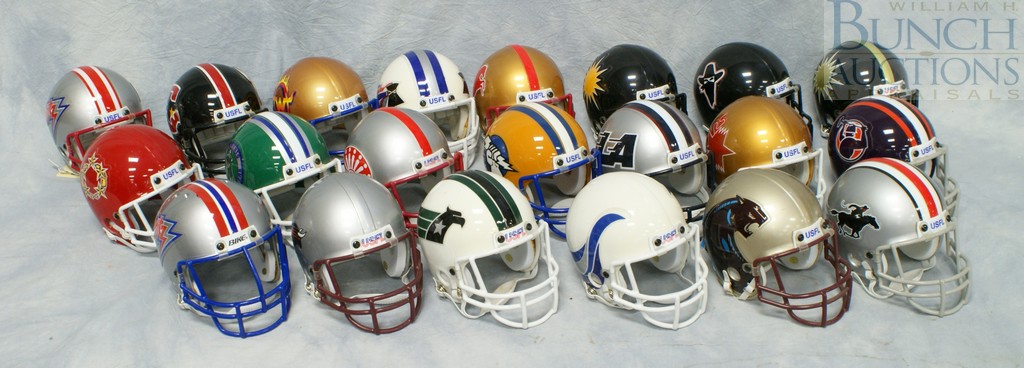 Appraisal: Riddell United States Football League USFL mini replica collector football