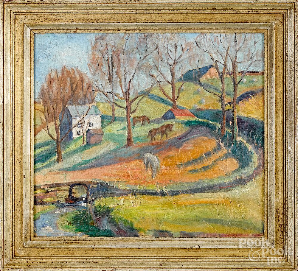 Appraisal: Walter Emerson Baum American - landscape Exclusive on Bidsquare Walter