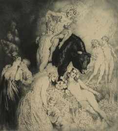 Appraisal: Norman Lindsay - Have Faith facsimile etching blind stamp lower