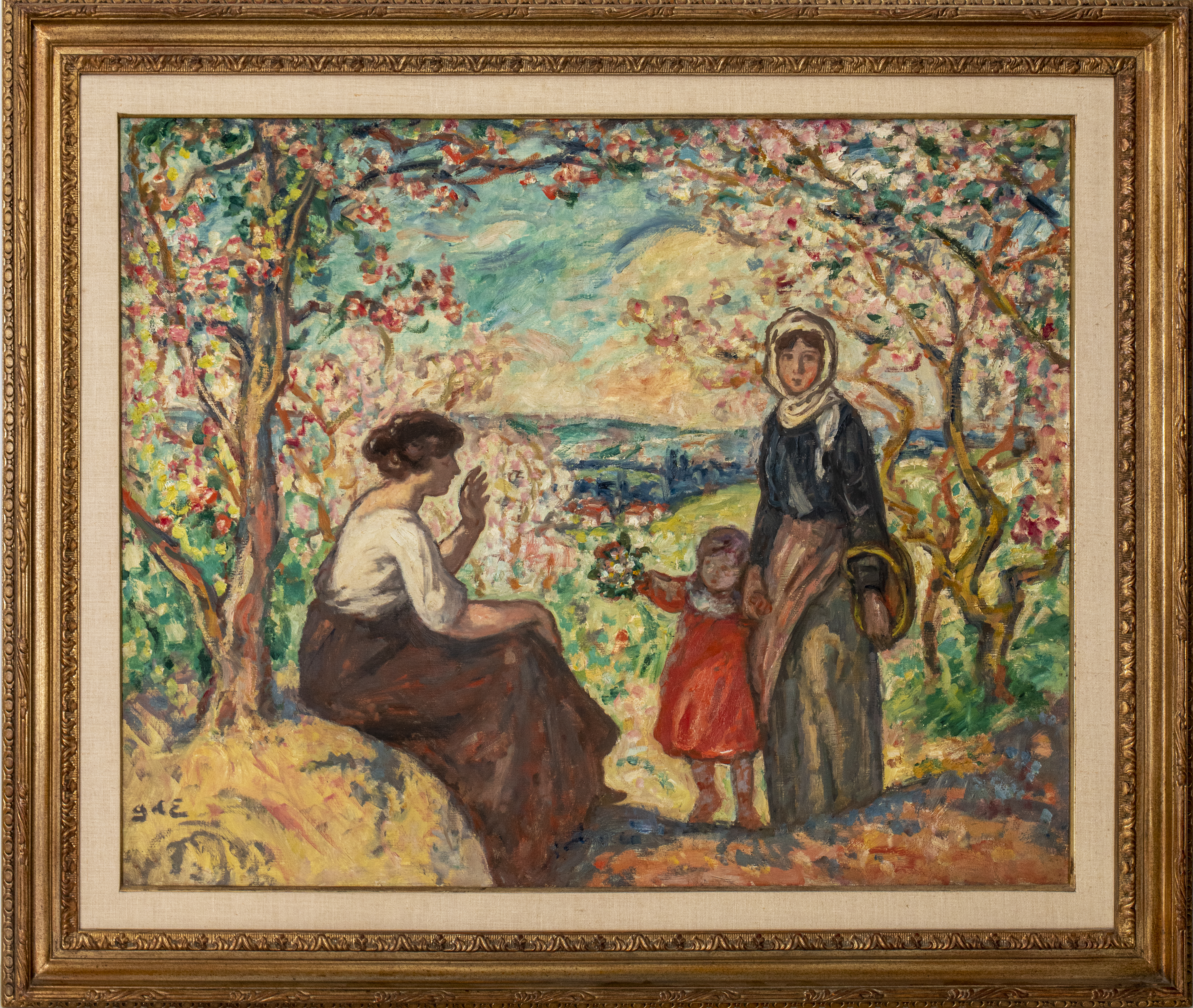 Appraisal: GEORGES D'ESPAGNAT 'LE PRINTEMPS' OIL ON CANVAS Georges D'Espagnat French