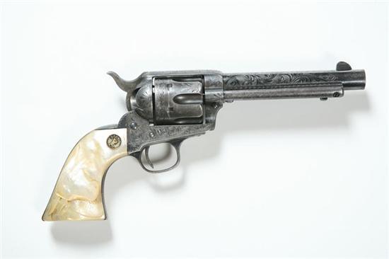 Appraisal: COLT SINGLE ACTION REVOLVER Mid- th century Engraved caliber W