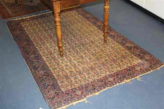 Appraisal: A late th early th century Persian rug with extensive