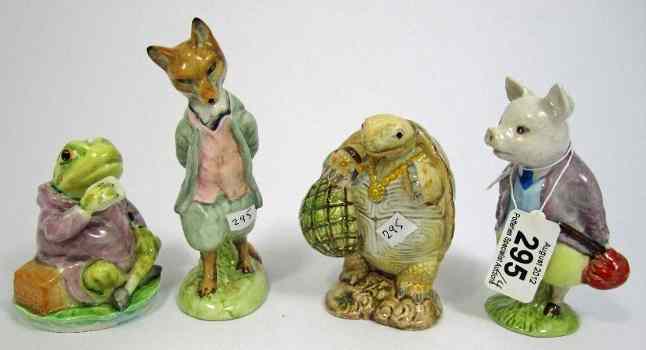 Appraisal: Beswick Beatrix Potter Figures Pigling Bland Mr Jeremy Fisher Foxy