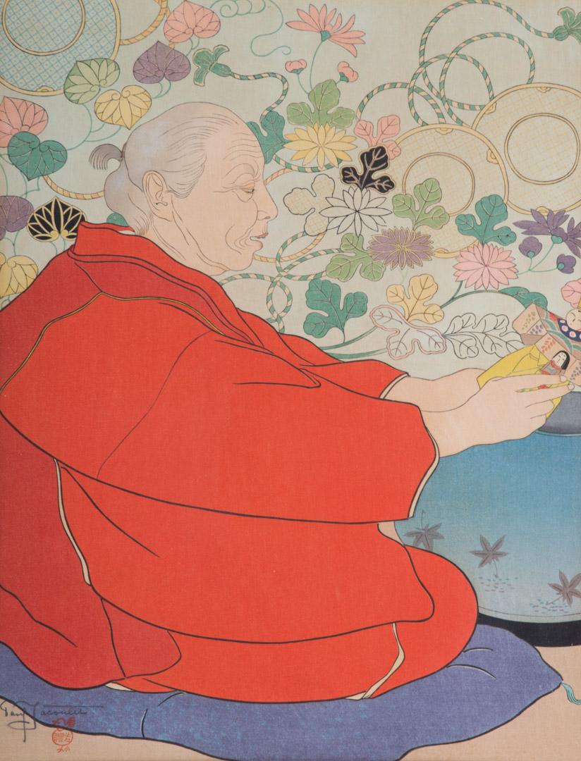 Appraisal: Paul Jacolet Souvenirs d'Autrefois woodblock French - Souvenirs d'Autrefois Japon