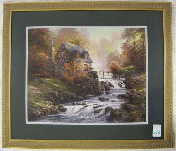 Appraisal: THOMAS KINKADE LIMITED EDITION PRINT American th Century titled Foothill