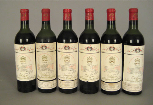 Appraisal: Six ml bottles of Mouton Rothschild