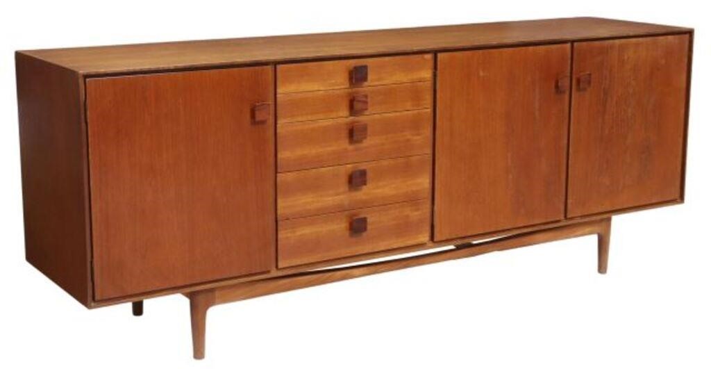 Appraisal: Mid-Century modern teak sideboard attributed to Ib Kofod-Larsen Danish -