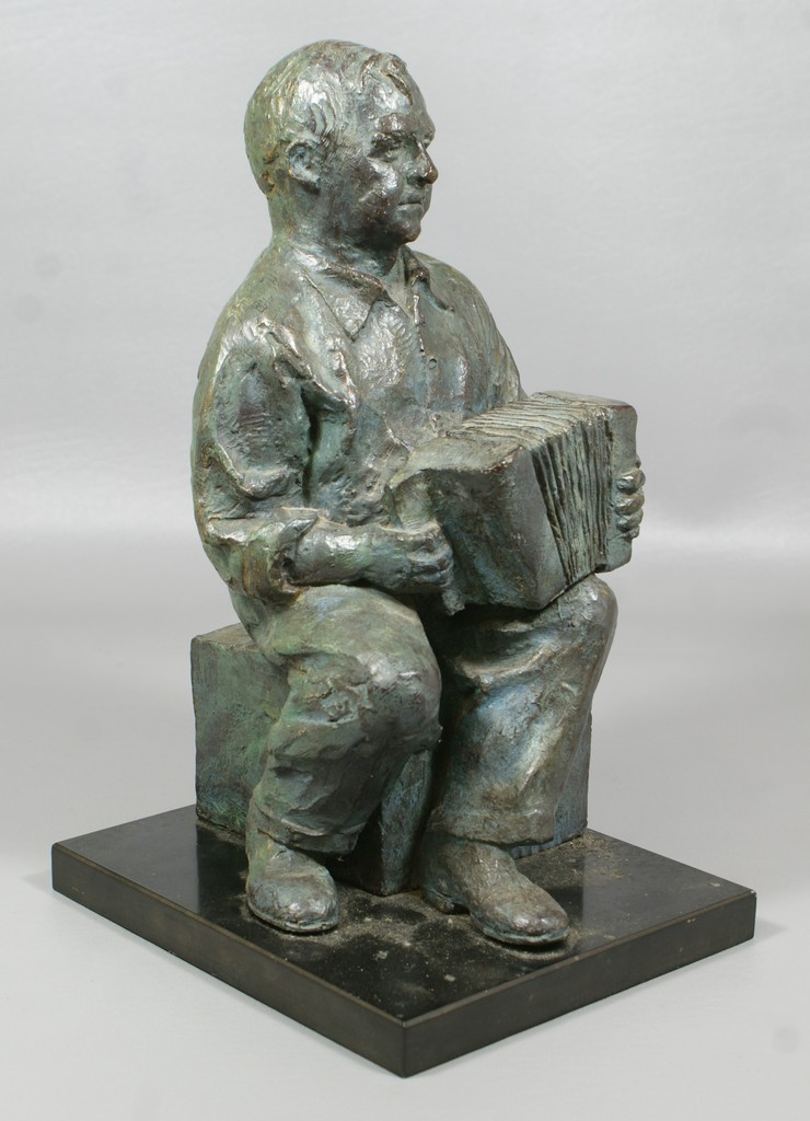 Appraisal: Charles Parks DE th c polyester resin sculpture of Frank