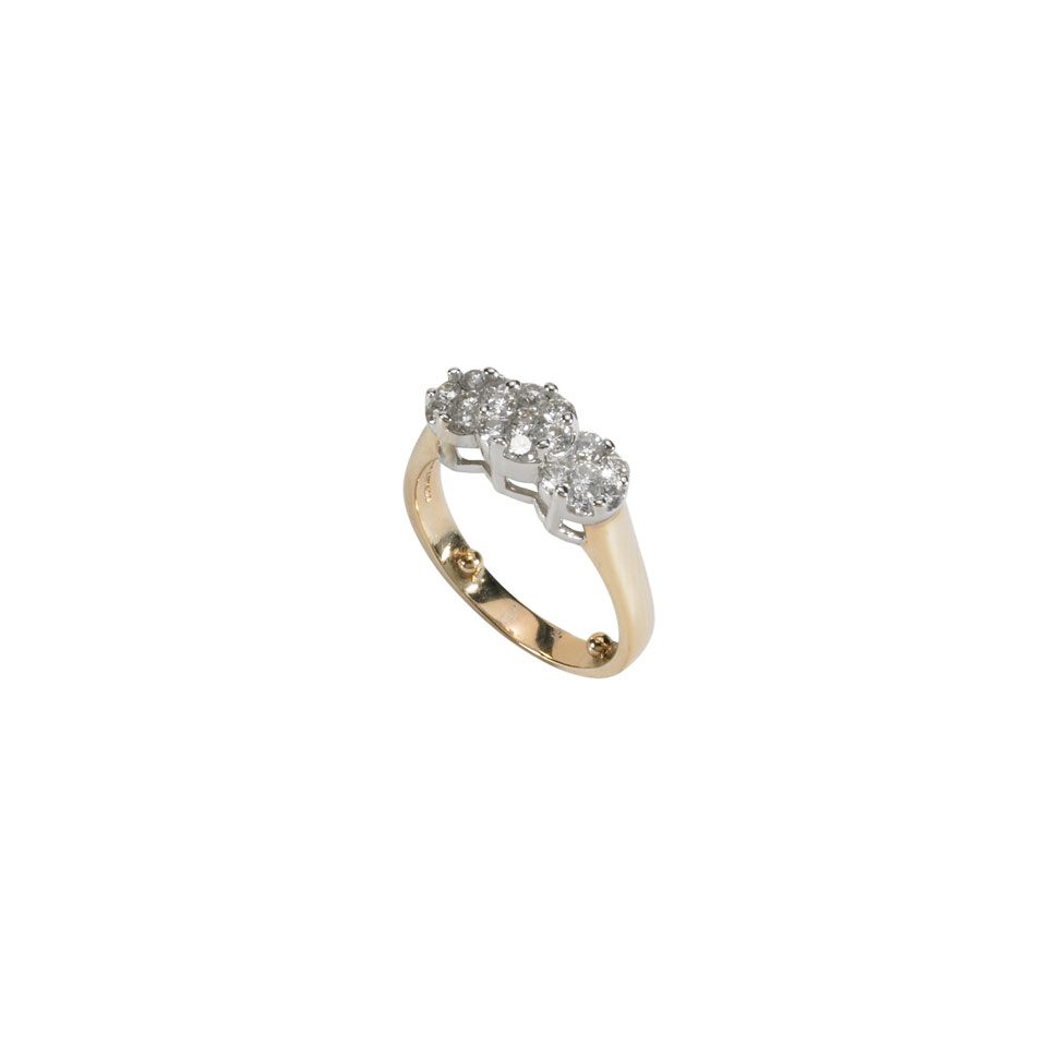 Appraisal: k Yellow And White Gold Ring set with brilliant cut