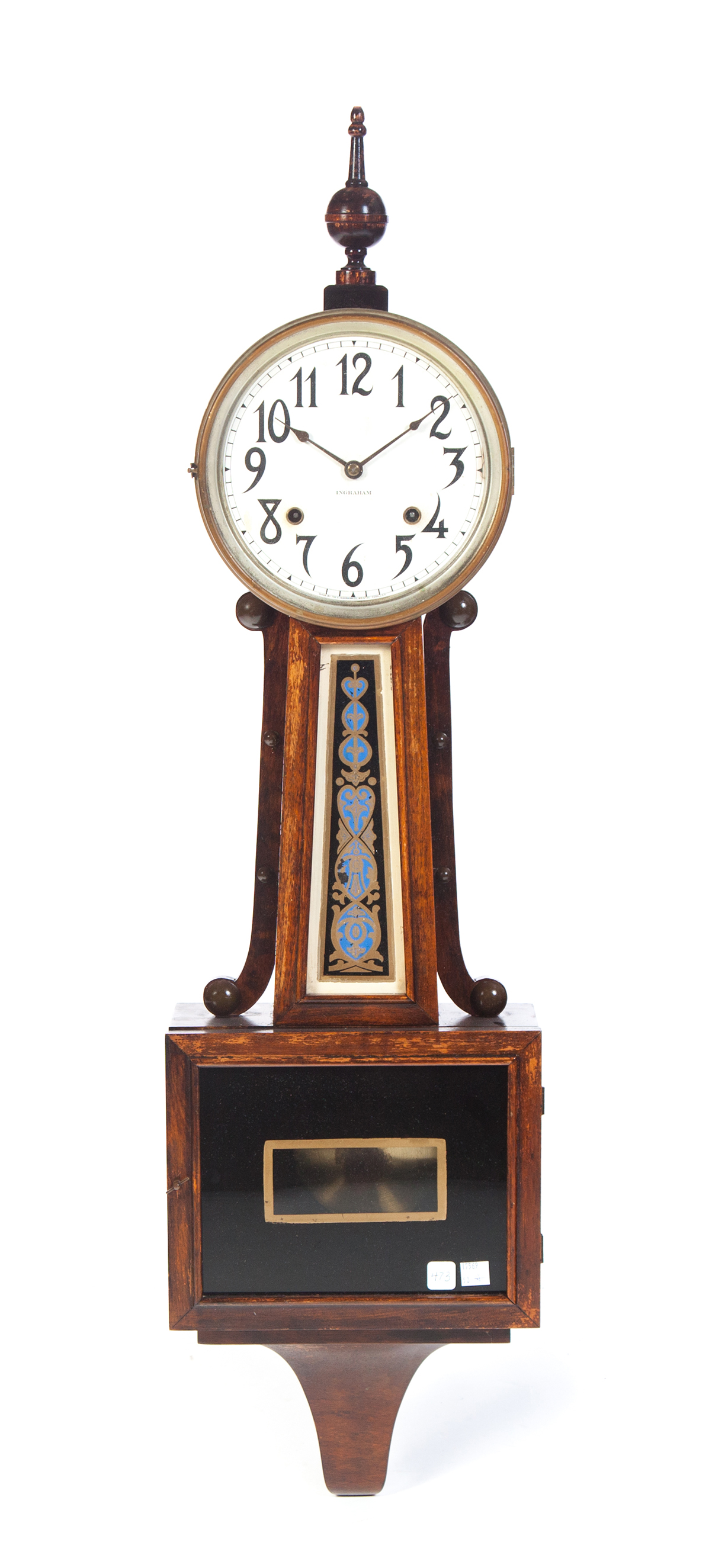 Appraisal: INGRAHAM BANJO CLOCK American nd quarter- th century Mahogany case