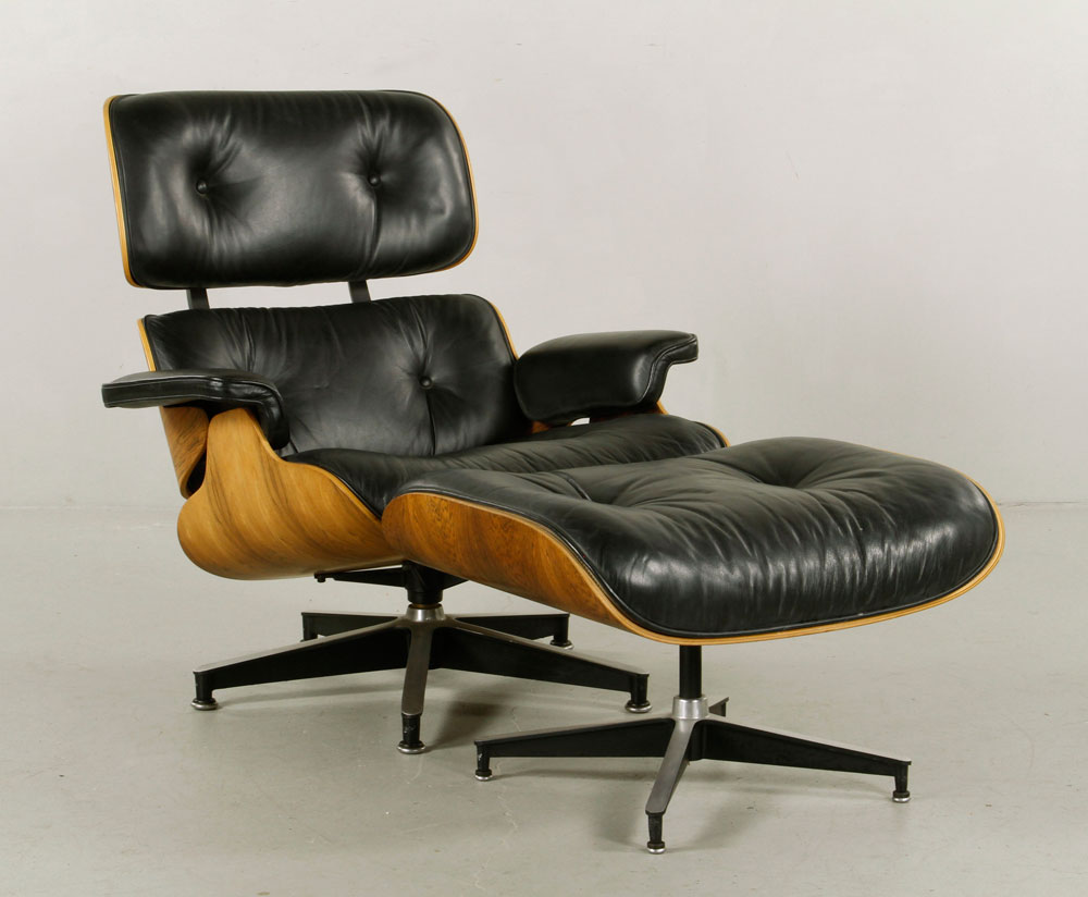 Appraisal: - Eames for Miller Chair and Ottoman Charles and Ray