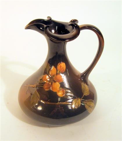 Appraisal: Rookwood standard glaze art pottery pitcherpossibly grace young circa