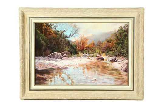 Appraisal: LANDSCAPE BY JACK DUDLEY CALIFORNIA - Oil on masonite signed