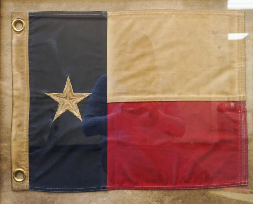 Appraisal: Framed Flag of Texas x in x cm