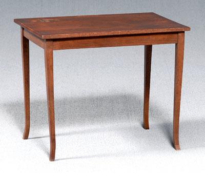 Appraisal: Artisan Shop walnut table top with carved B on stippled