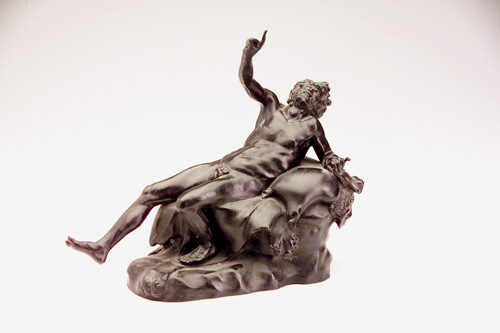 Appraisal: Anonymous Reclining Bacchus Cast bronze Provenance private collection x x