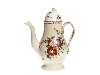 Appraisal: A CREAMWARE COFFEE POT AND COVER with entwined handle and