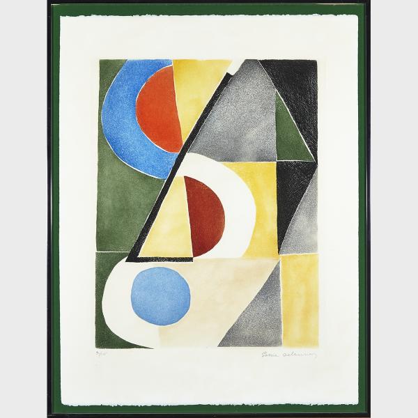 Appraisal: Sonia Delaunay-Terk - RYTHMES ET COULEURS Ukrainian Colour etching and