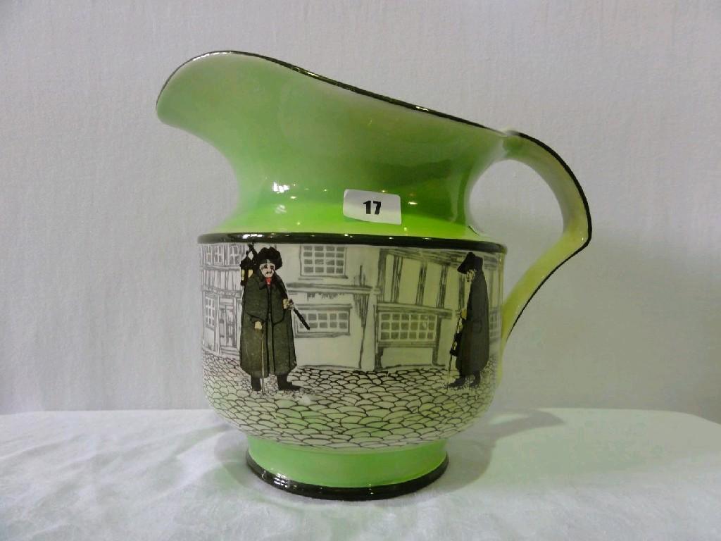 Appraisal: A Royal Doulton ewer in the Night Watchman pattern with