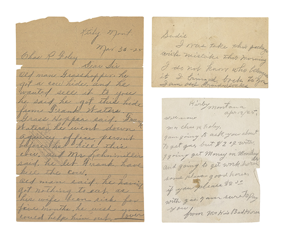 Appraisal: AMERICAN INDIANS Archive of letters from Cheyenne veterans of the