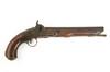 Appraisal: PISTOL - Boarding pistol converted from flintlock to percussion W