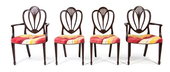 Appraisal: Sale Lot A Set of Eight Hepplewhite Style Mahogany Dining