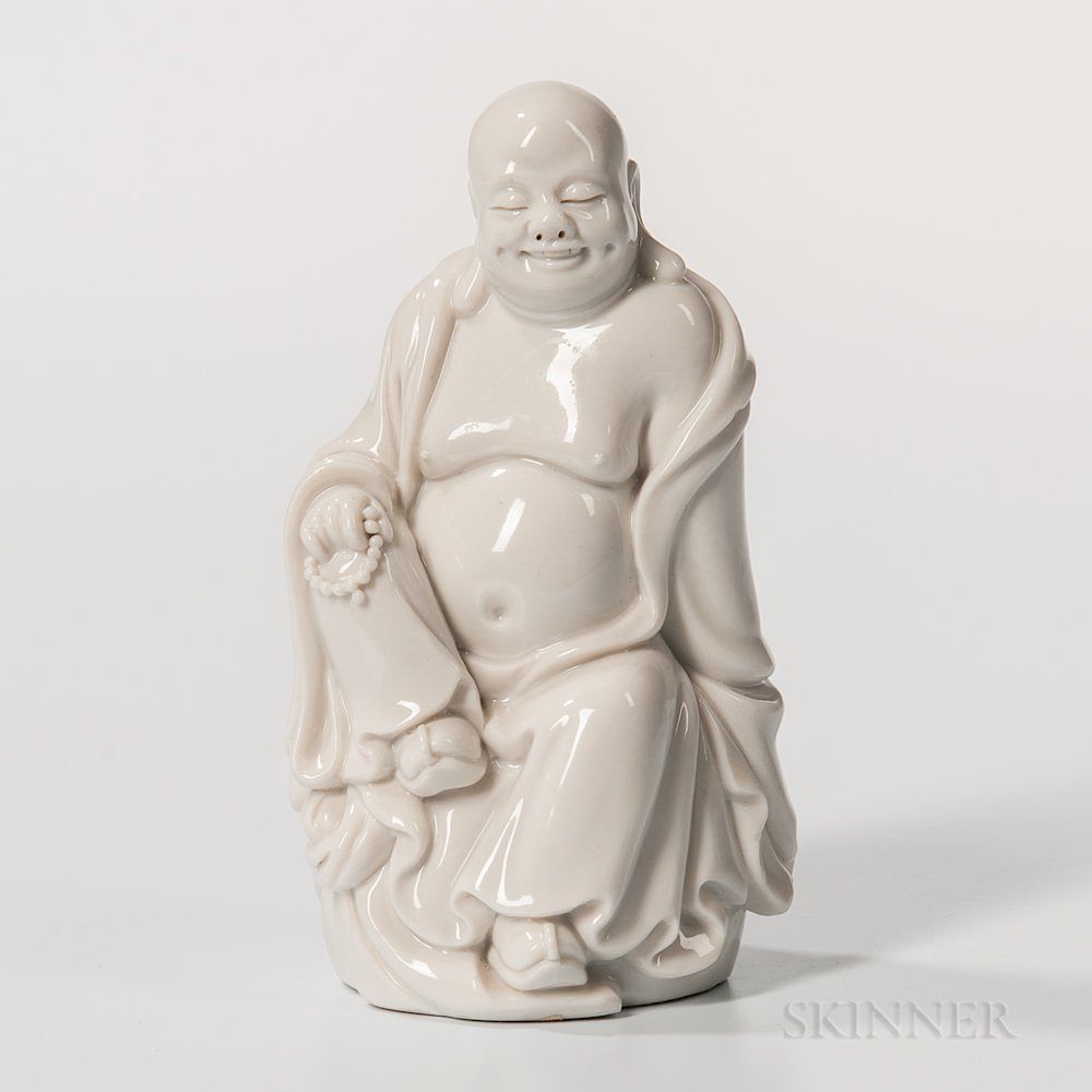 Appraisal: Small Dehua White Figure of Budai Small Dehua White Figure