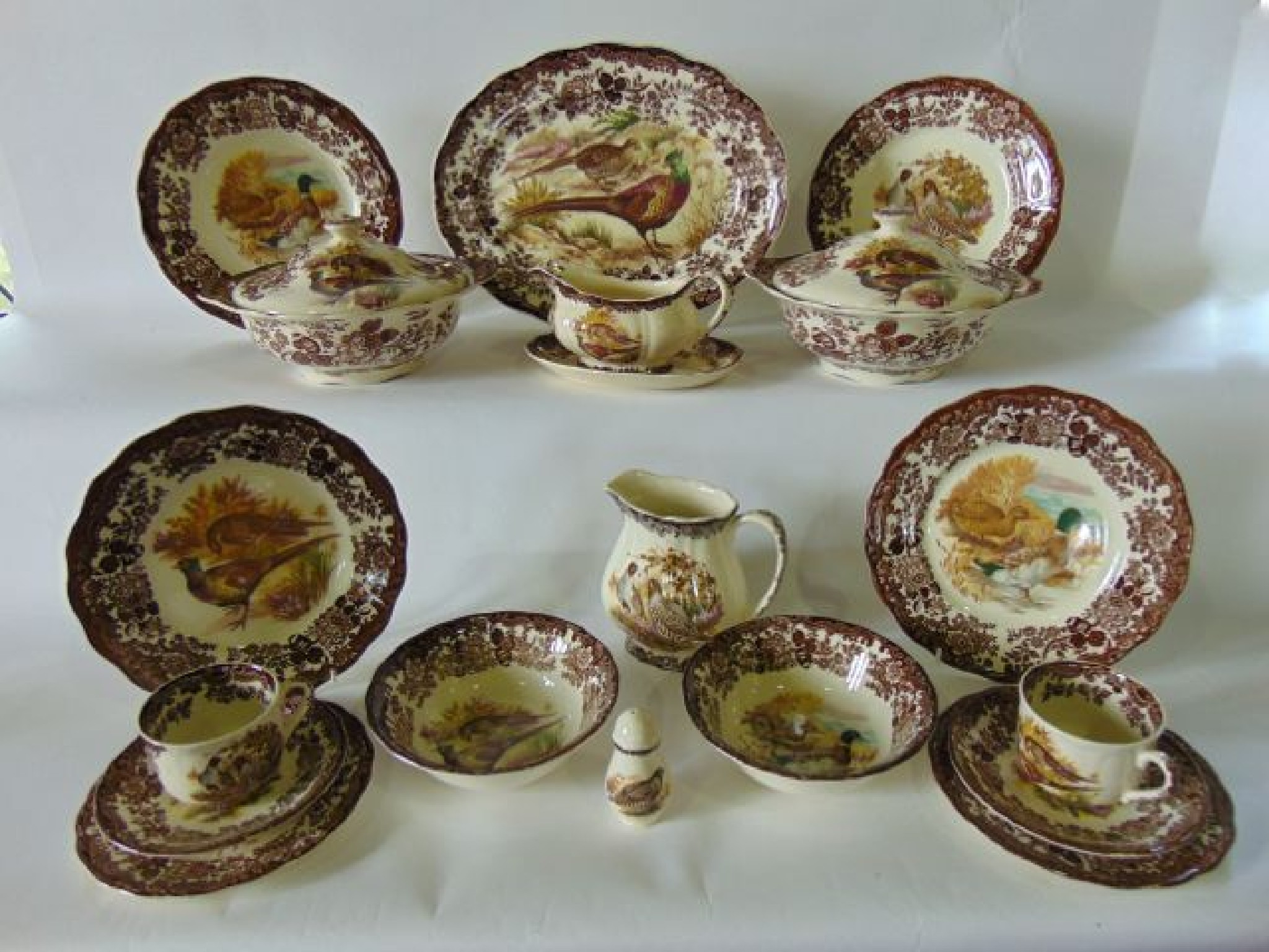 Appraisal: An extensive collection of Royal Worcester Palissy Game Series dinner