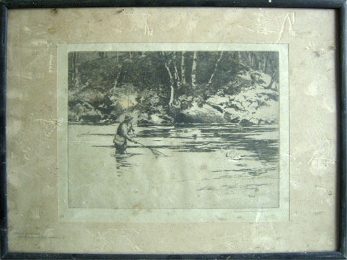 Appraisal: Edwin Clymer American - engraved canal scene x together with