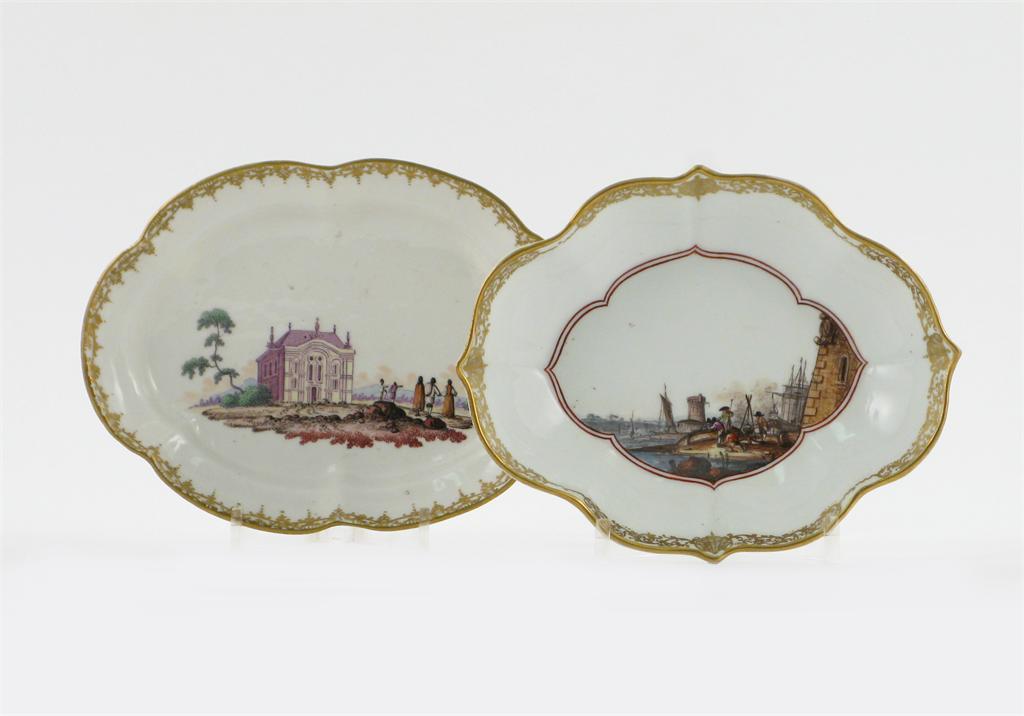 Appraisal: A Meissen quatrefoil dish