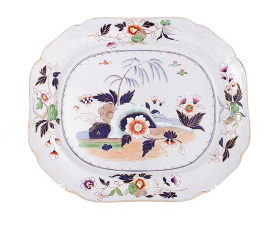 Appraisal: Ridgway ironstone platter circa with IMPERIAL STONE CHINA mark and