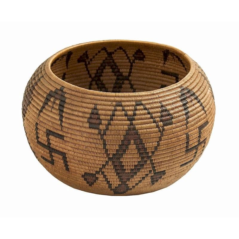 Appraisal: Washoe Basket attributed to Lillie James Washoe basket attributed to