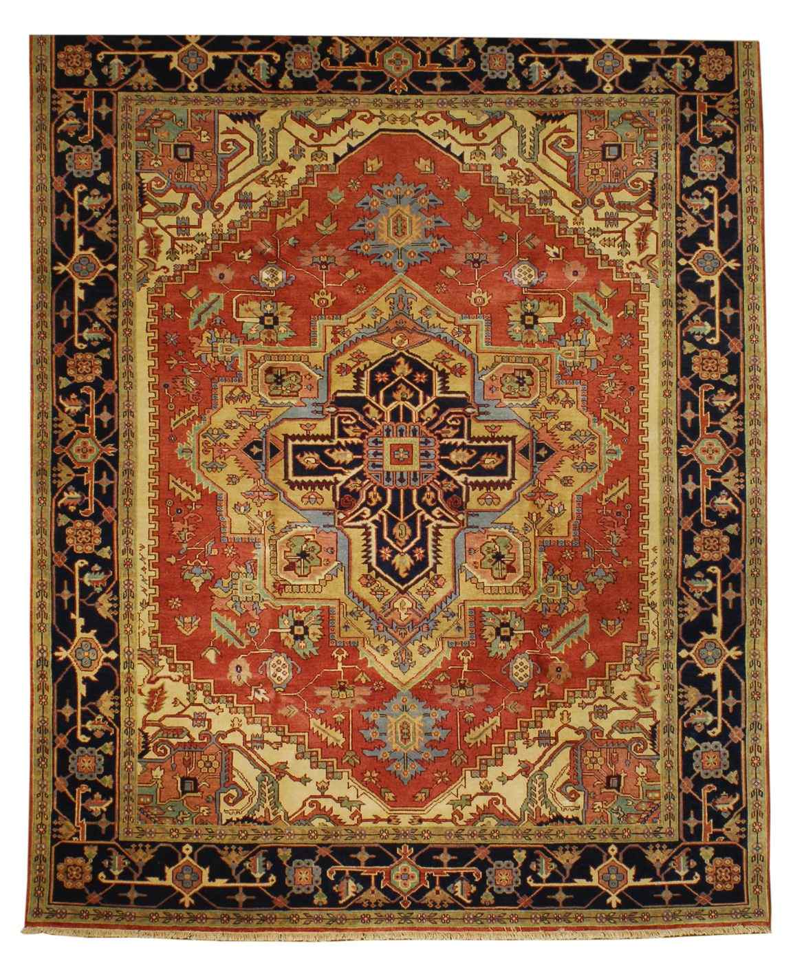 Appraisal: ORIENTAL RUG SERAPI DESIGN ' x ' '' Gabled medallion