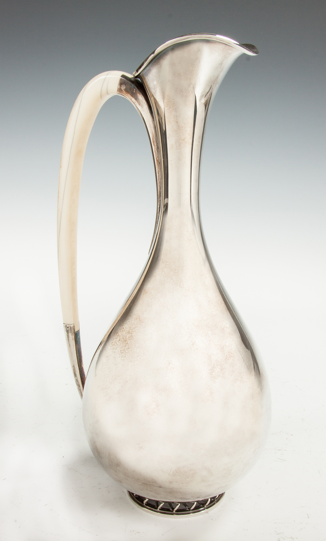 Appraisal: Frantz Hingelberg Danish Sterling Silver Ewer Mid th cent Sgn