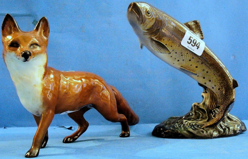 Appraisal: Beswick Fox and Trout