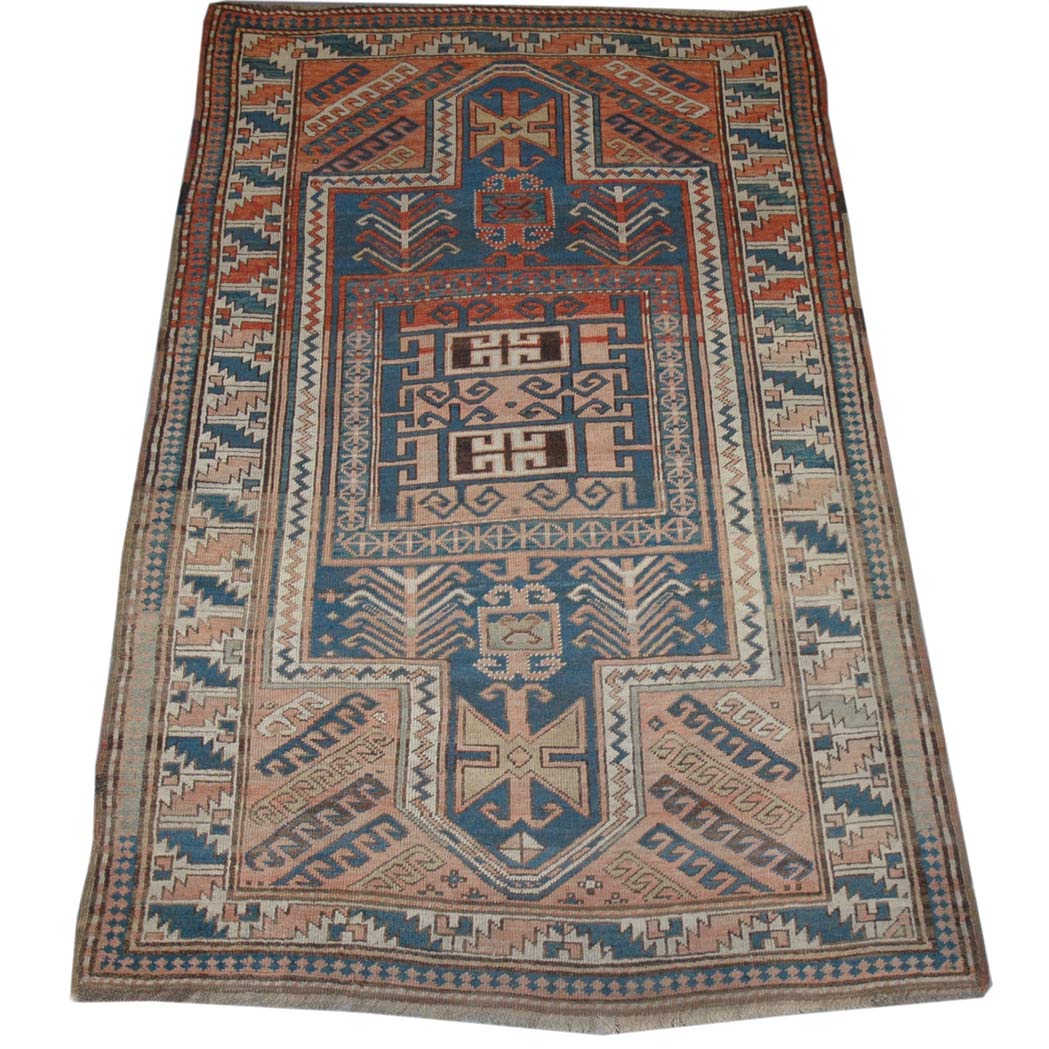 Appraisal: Kazak Rug Southwest Caucasus circa The central polychrome geometric medallion