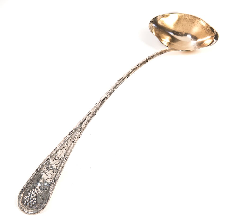 Appraisal: Sterling Silver Harris Schaffer Punch Bowl Ladle Sterling Silver Harris