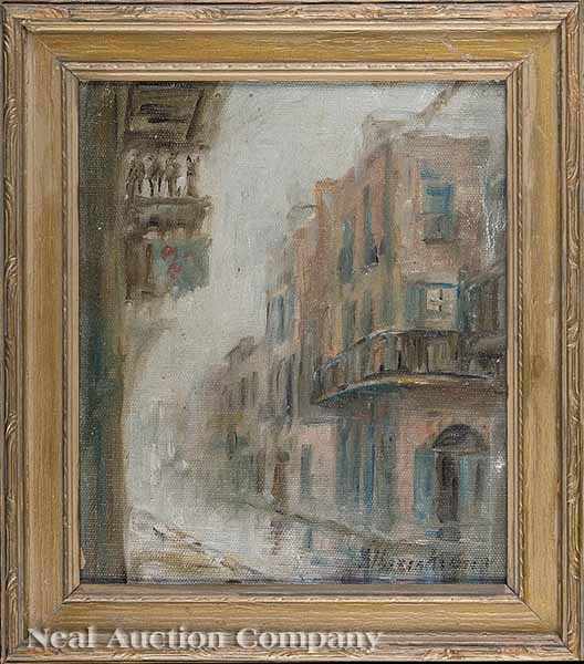 Appraisal: Alberta Kinsey American Louisiana - French Quarter in the Mist